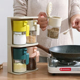 Airtight Glass Spice Jar With Spoon Lid Seal